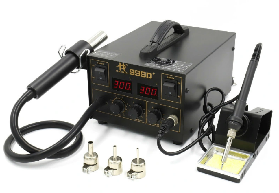 999D ESD LEAD-FREE DIGITAL INTELLIGENT 2 IN 1 REWORK STATION...