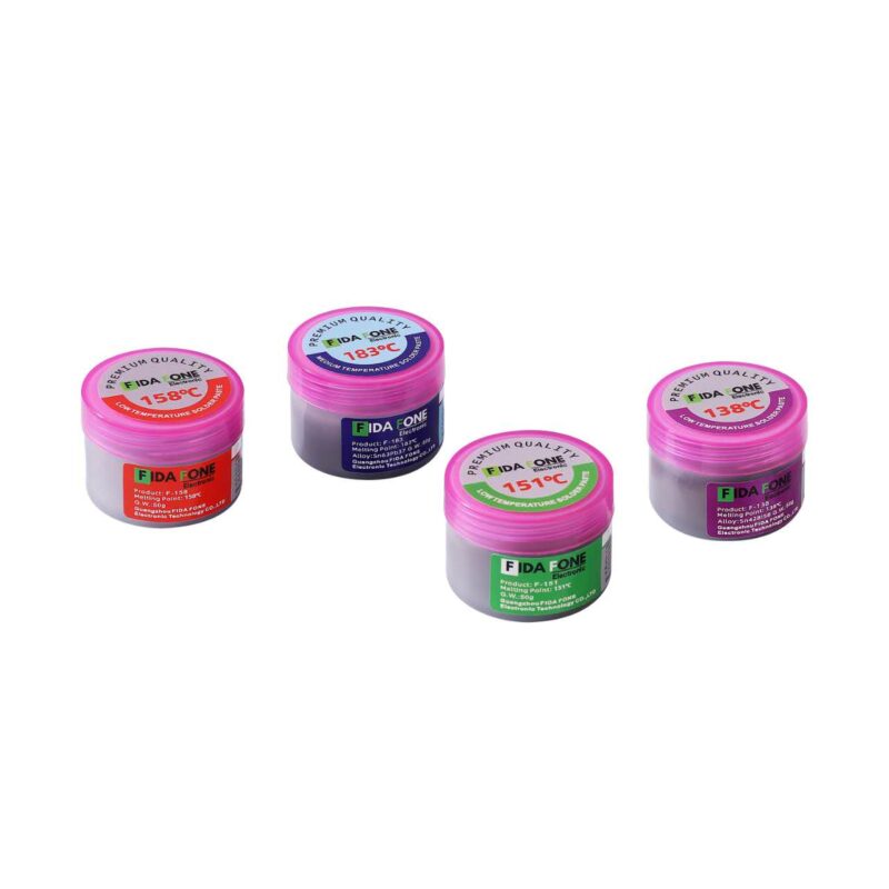 FIDAFONE Solder PPD Paste Set (4in1) 50 Gram Each.