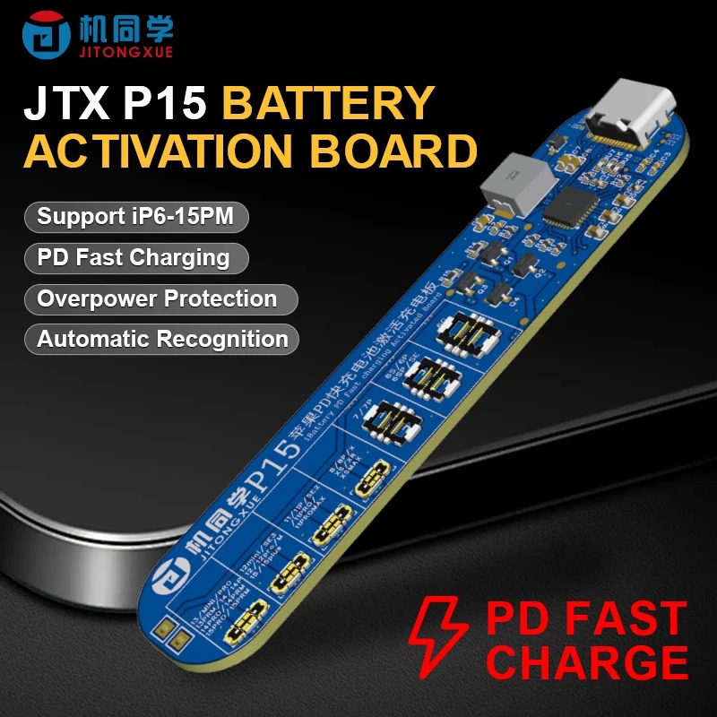 Jitongxue JTX P15 Battery PD Fast Charging Activation Board IP 6-15PM