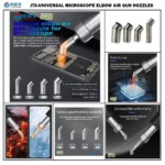 Jitongxue JS Universal 45° Elbow Air Gun Nozzles Set 5Pcs