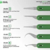 2UUL DA22 Hand Finish QUICK Blades Set for PCB Underfill Clean