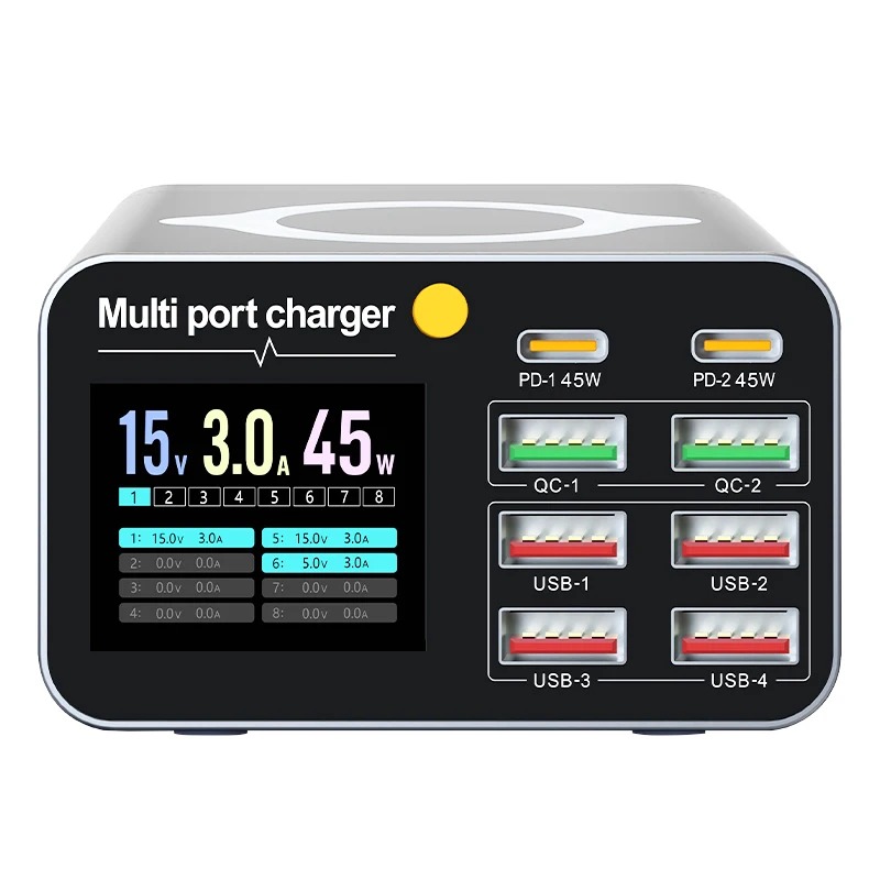 WLX-M2 80W High Power 8-Port FAST CHARGER