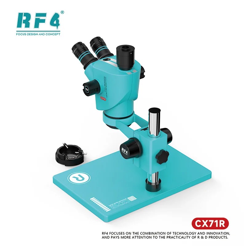 RF4 CX71R Trinocular Stereo Industrial Microscope 6.5-65X
