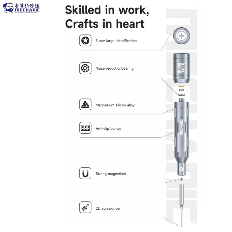 Mechanic DF1 2D Screwdriver 6 in 1