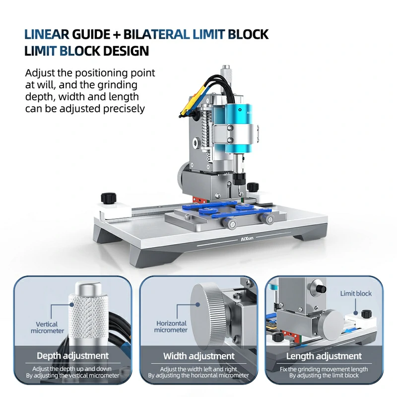 2nd Gen Chip Grinding Machine For Touch IC Chip NAND CPU Polish