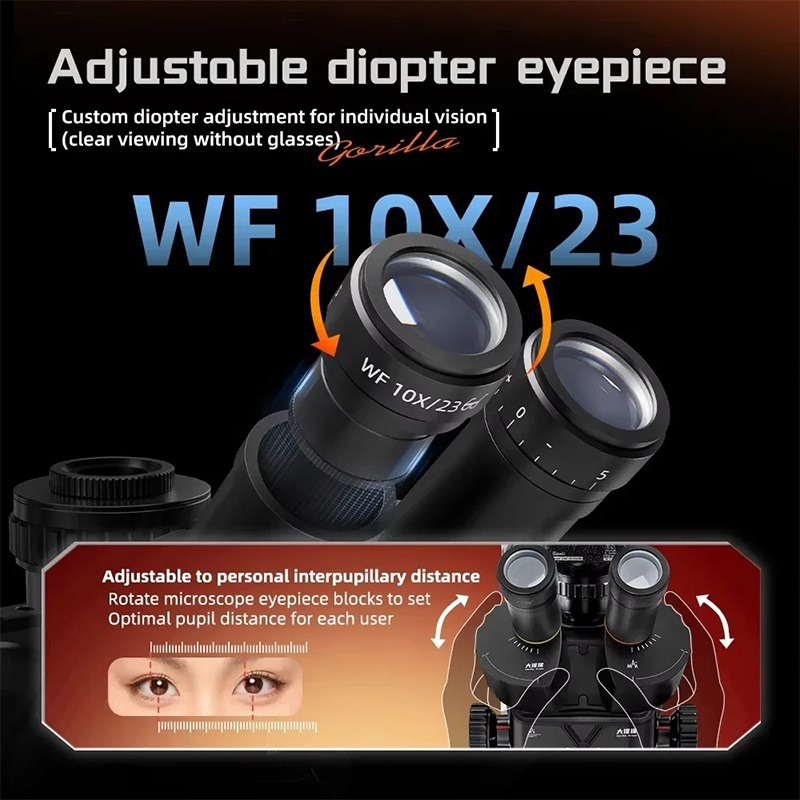 Qianli 6558 Gorilla Trinocular Microscope