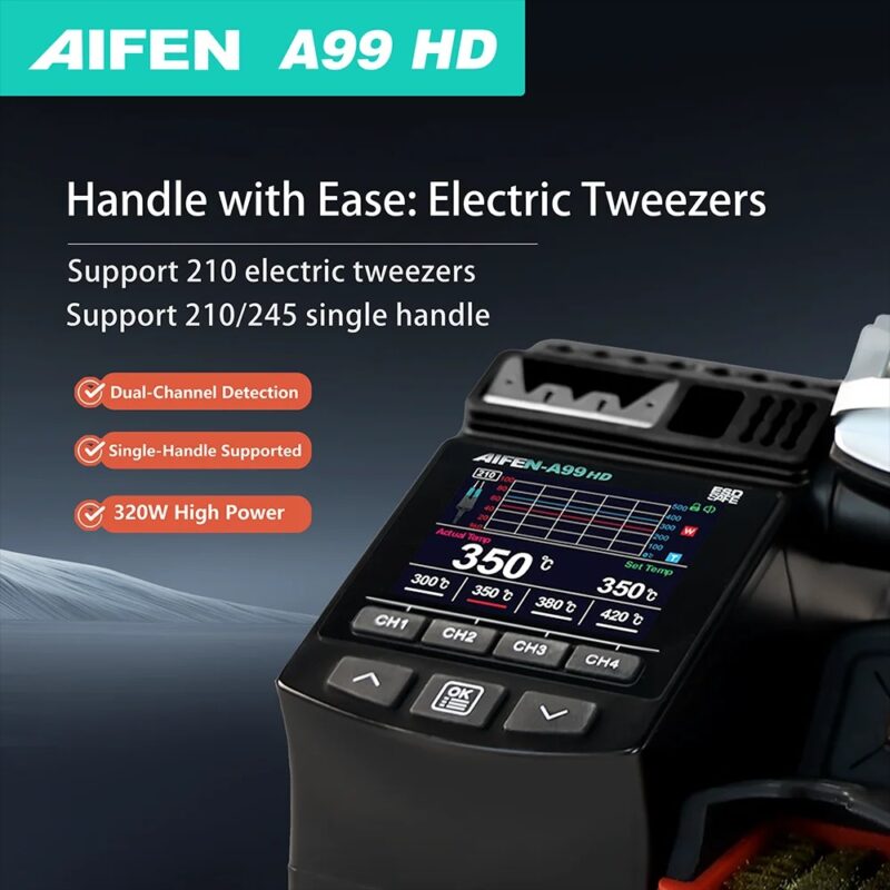 AIFEN-A99HD Precision Tweezers Soldering Station 120W