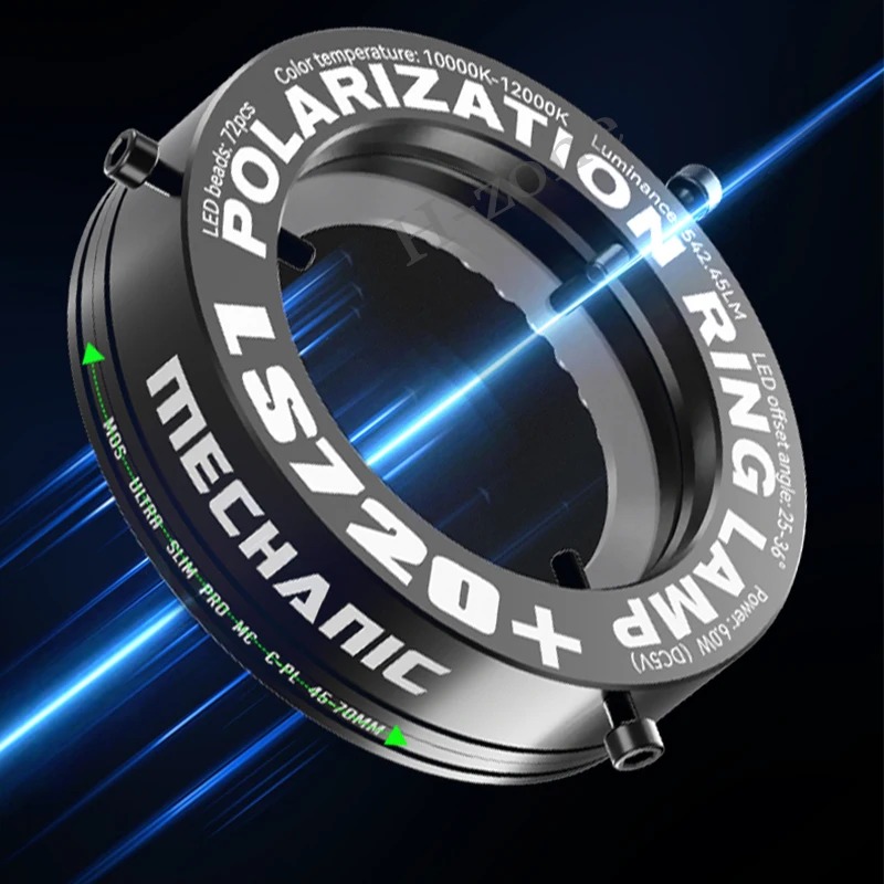 MECHANIC LS720+ Microscope Polarized LED Ring Light Lamp