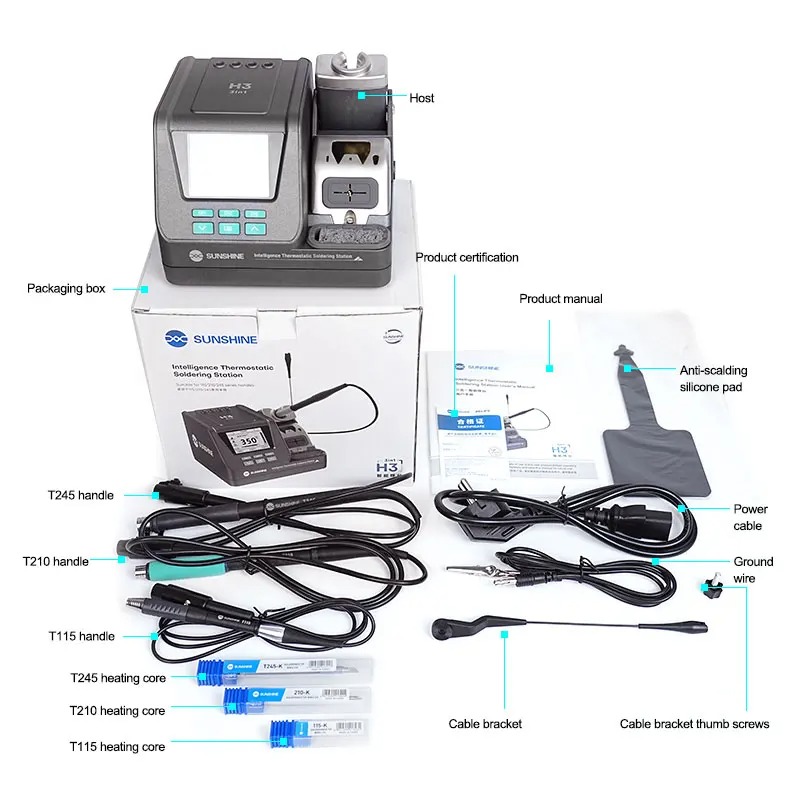 SUNSHINE H3 3-in-1 Smart Soldering Station 210