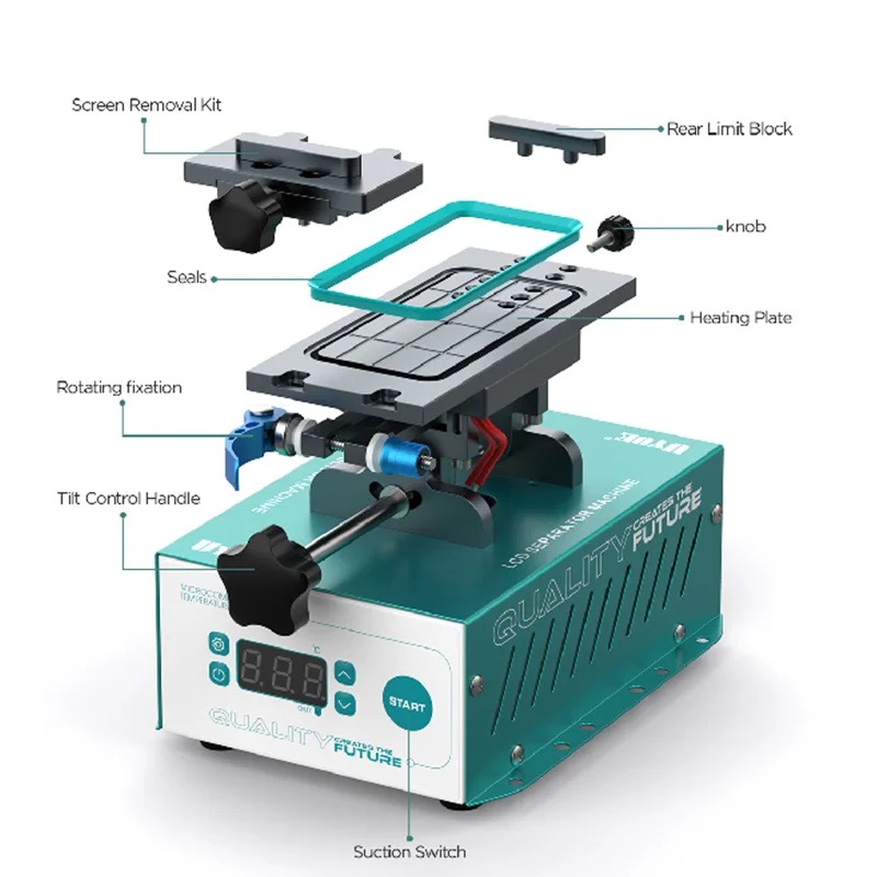 UYUE 958S-3 3 In 1 Mid-Frame Separator 360° Rotary