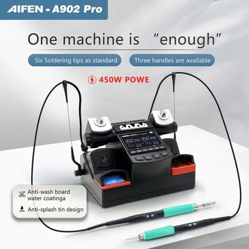 AIFEN A902PRO Soldering Station C115 C210 C245 Double Station