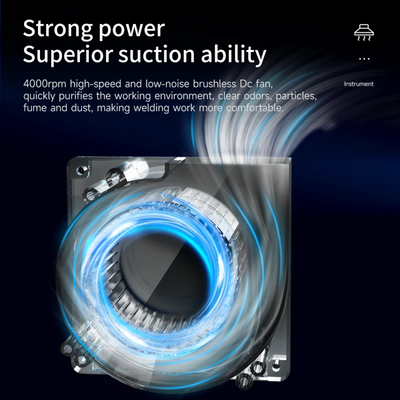 ES02 Desktop Fume Extractor Soldering Smoke Absorber With LED Light - AiXun