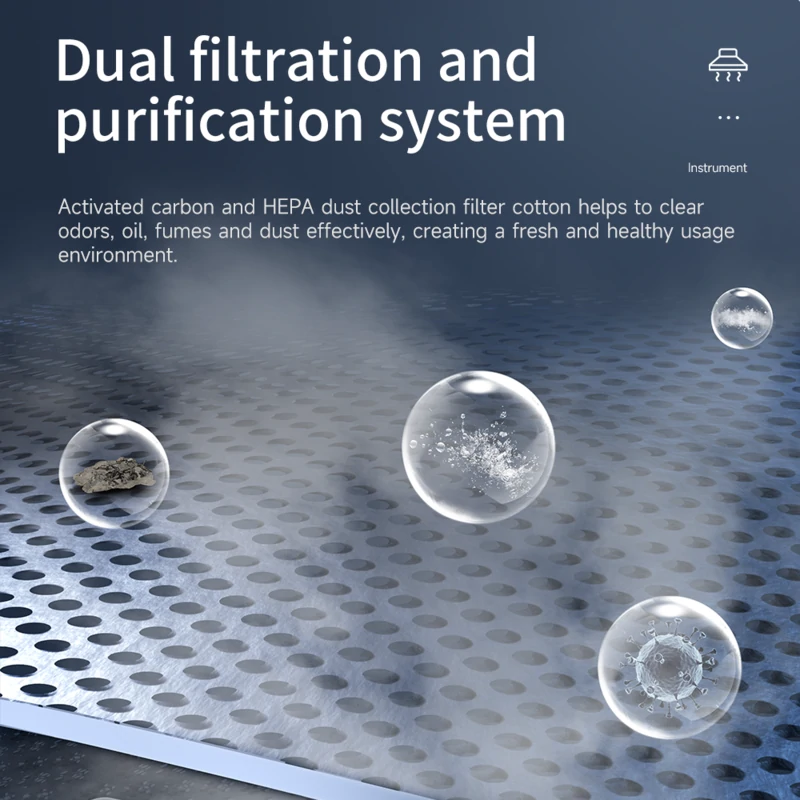 ES02 Desktop Fume Extractor Soldering Smoke Absorber With LED Light - AiXun