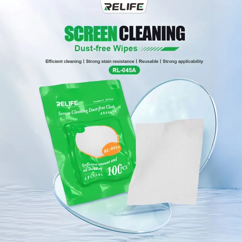 Relife RL-045A Screen Cleaning Dust-free Cloth - 100Pcs