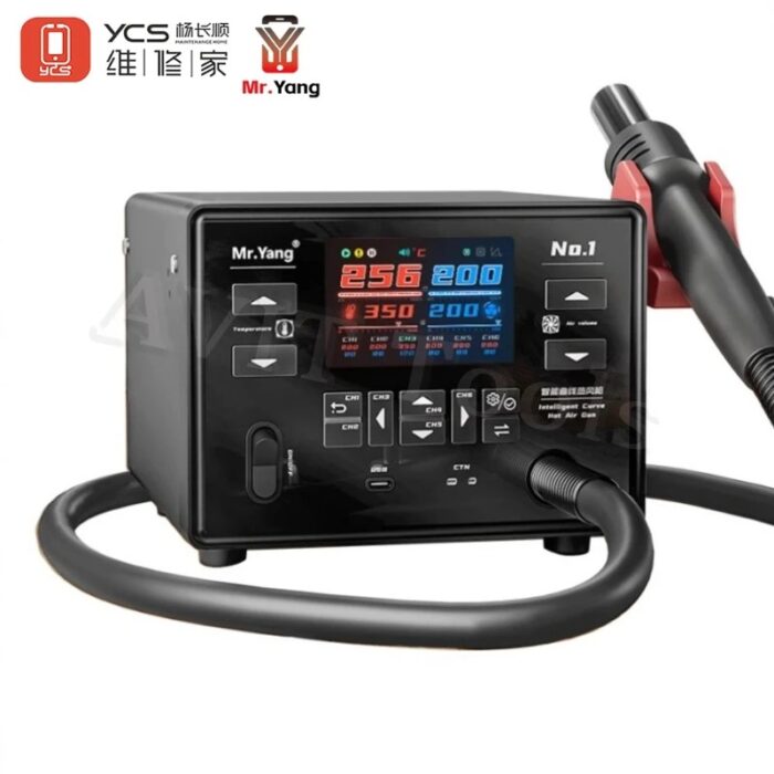 main-image-2 YCS Mr.Yang No.1 Intelligent Soldering Station Curve Hot Air Gun