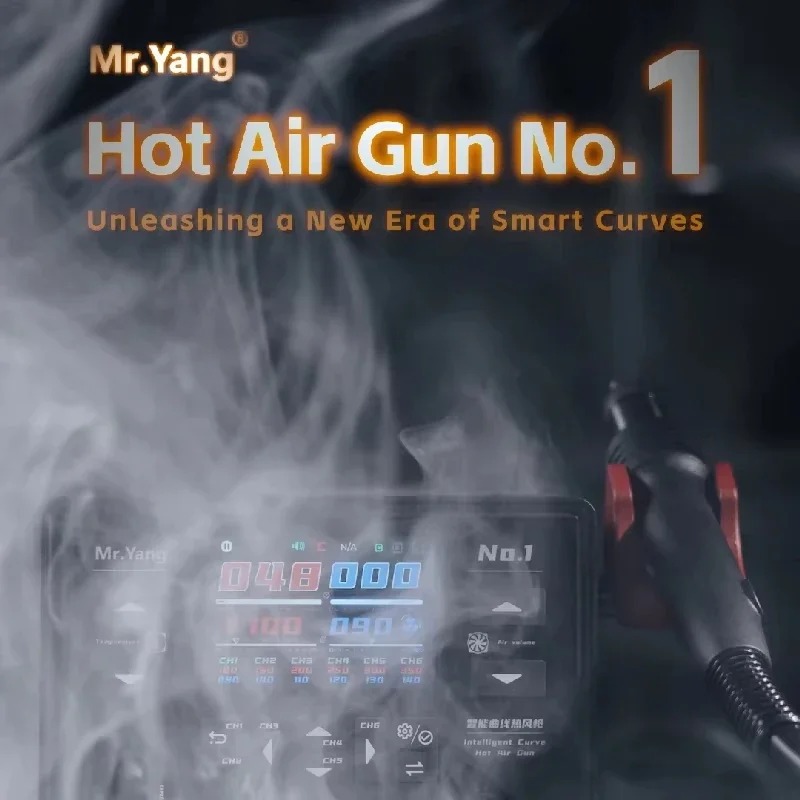 YCS Mr.Yang No.1 Intelligent Soldering Station Curve Hot Air Gun