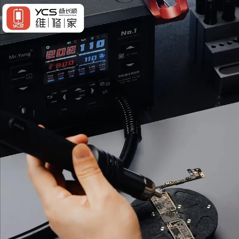 YCS Mr.Yang No.1 Intelligent Soldering Station Curve Hot Air Gun
