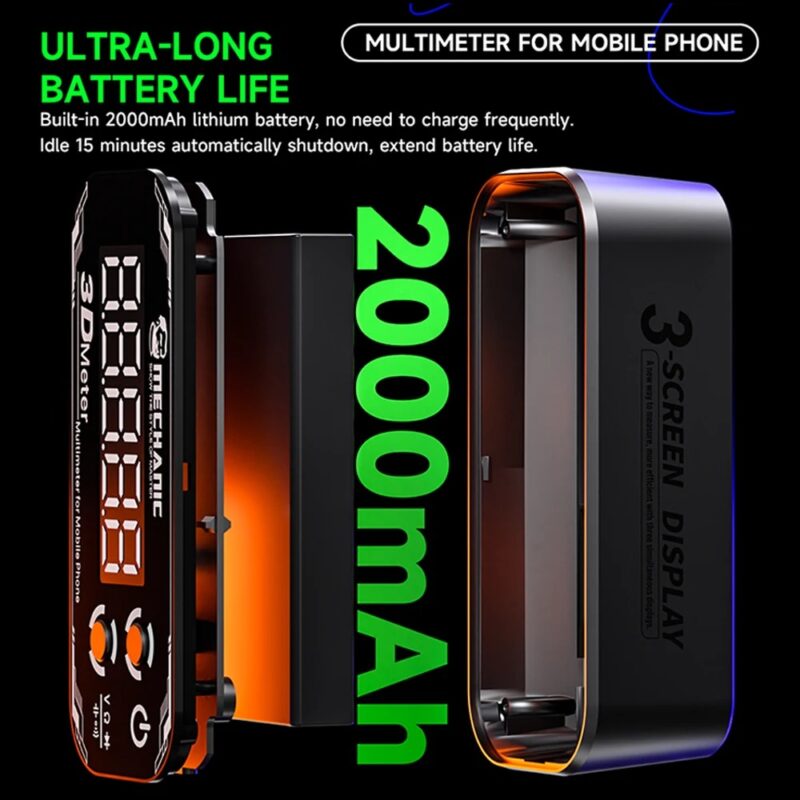 MECHANIC 3D METER Detective 3.0 Three-screen Digital Display Multimeter