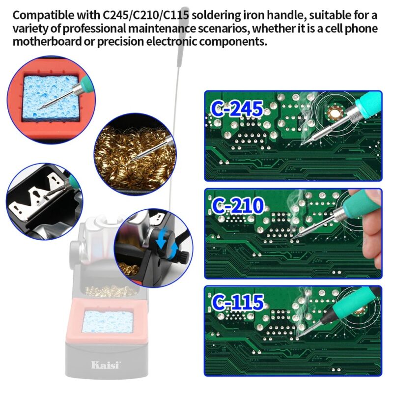 Kaisi 8624P 800W Hot Air Gun + Soldering Iron C210