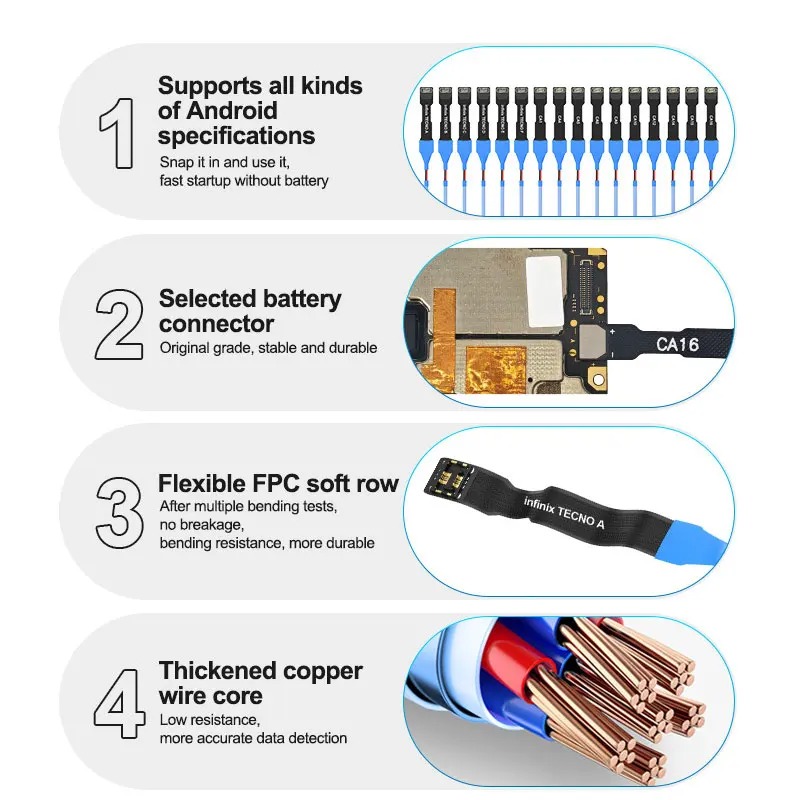 SUNSHINE SS-905H SE Android Series Power Cable Battery-free fast Power-up