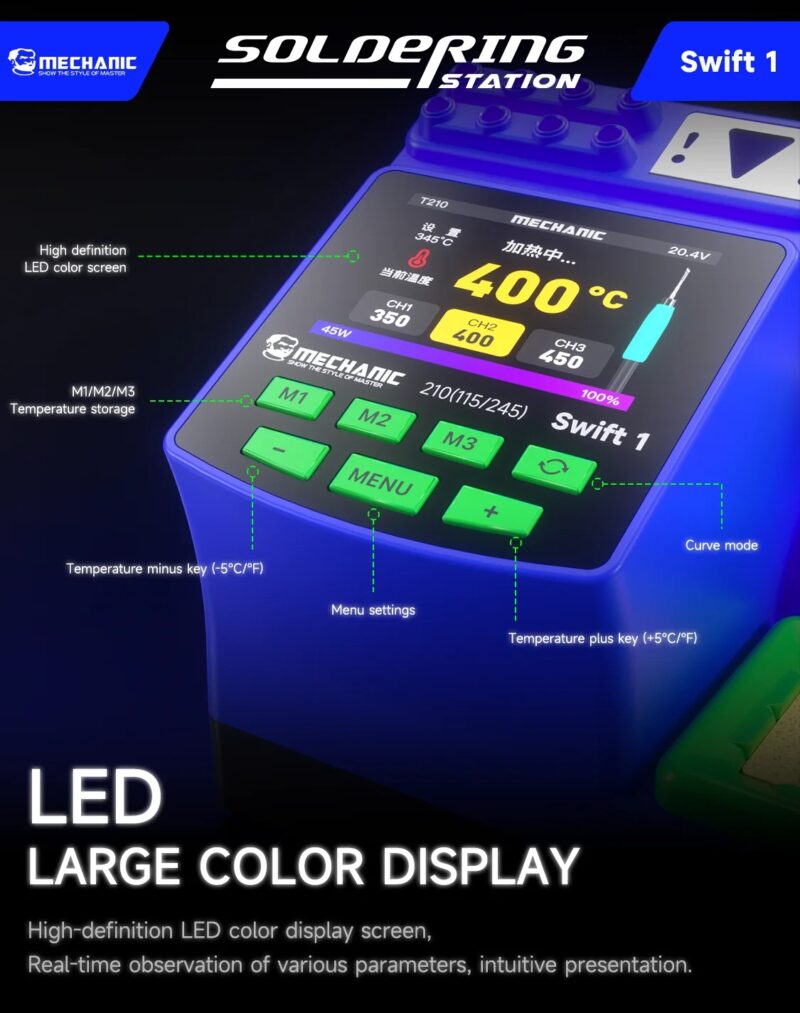 MECHANIC Swift 1 Digital Soldering Station C210 200W