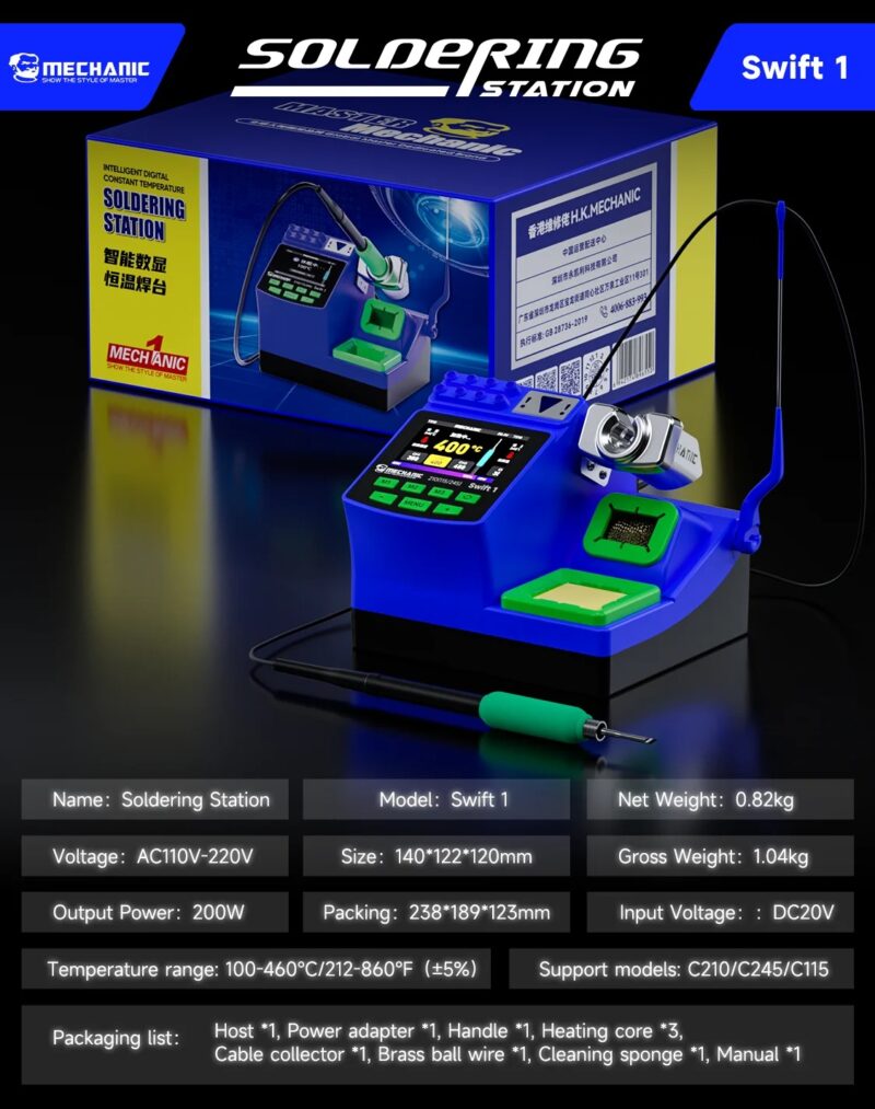 MECHANIC Swift 1 Digital Soldering Station C210 200W