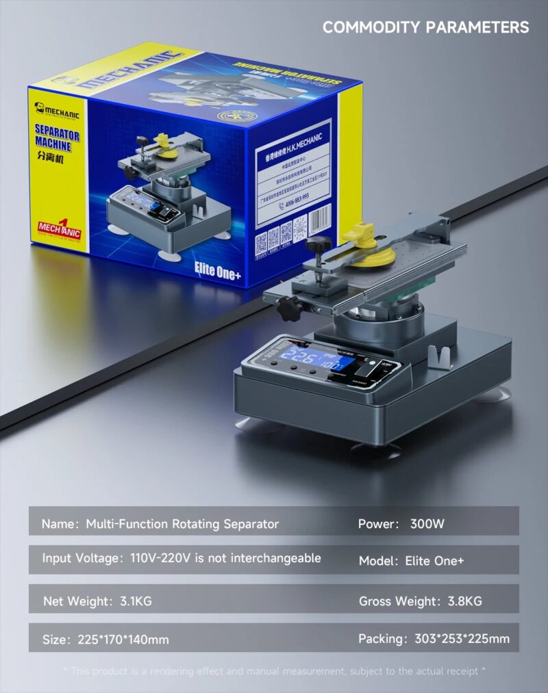MECHANIC Elite One+ 360° Multifunctional Rotating Separator