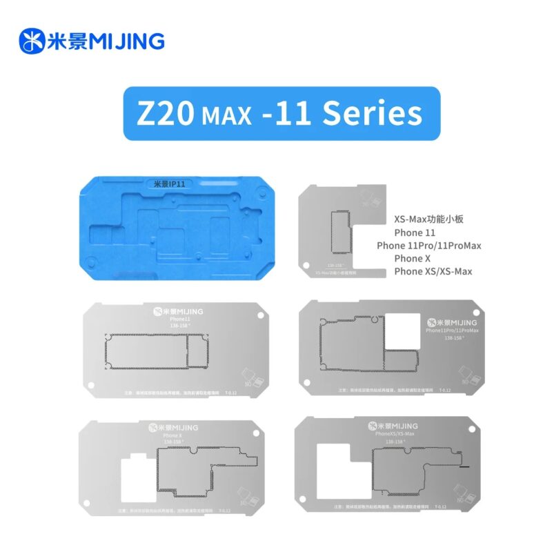 Mijing Z20 Max BGA Reballing Stencil Platform X-17PM
