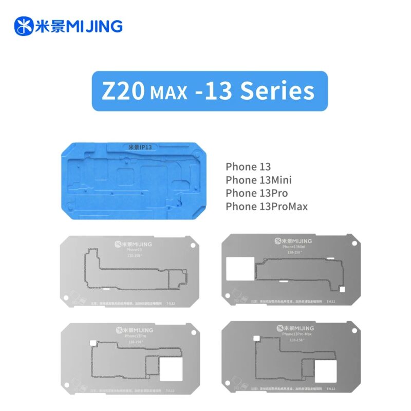 Mijing Z20 Max BGA Reballing Stencil Platform X-17PM