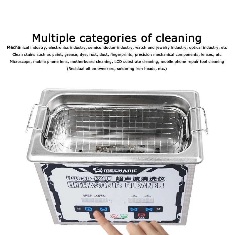 MECHANIC Ultrasonic Cleaner IClean E20P