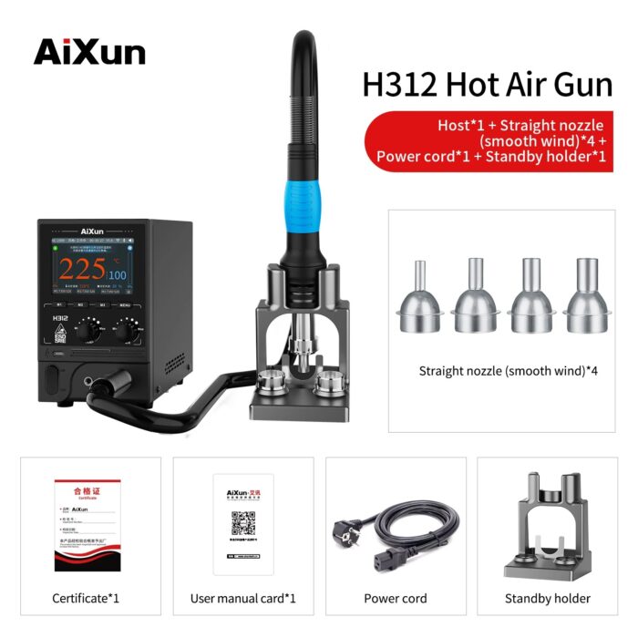 Aixun H312 Smart Hot Air Gun Soldering Station