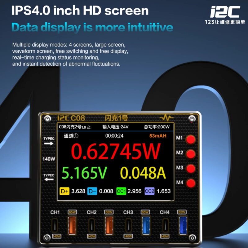 I2C C08 Flash Charger No.2 Ammeter 140W