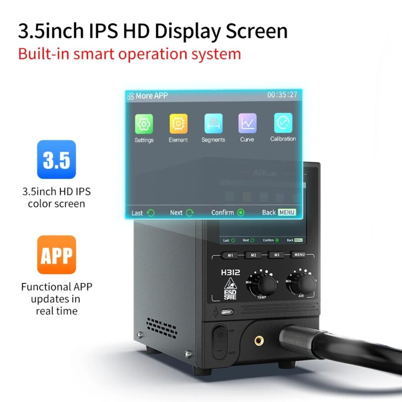 Aixun H312 Smart Hot Air Gun Soldering Station
