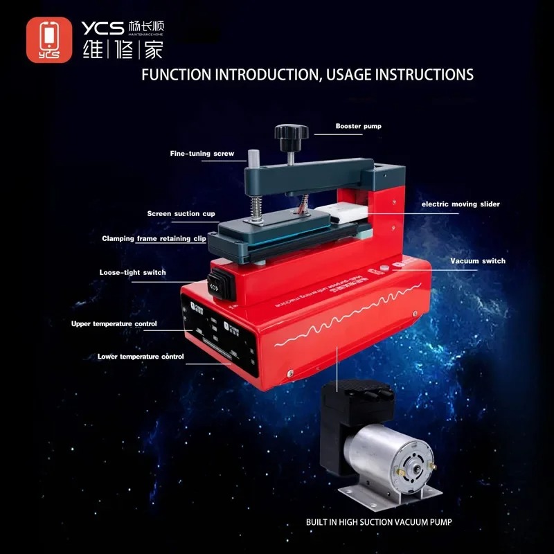 Machine YCS LCD Screen Frame Removal