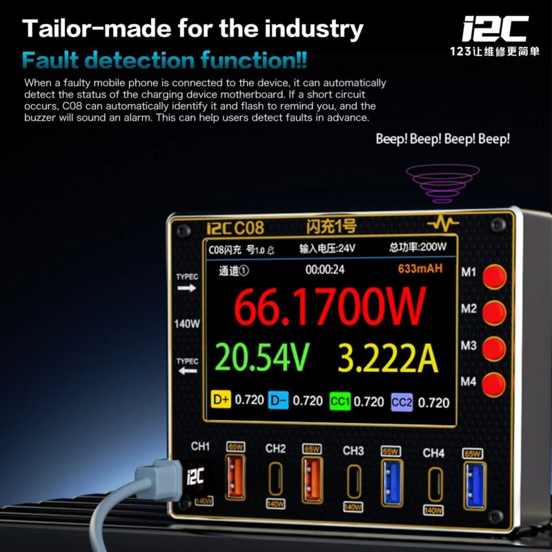 I2C C08 Flash Charger No.2 Ammeter 140W