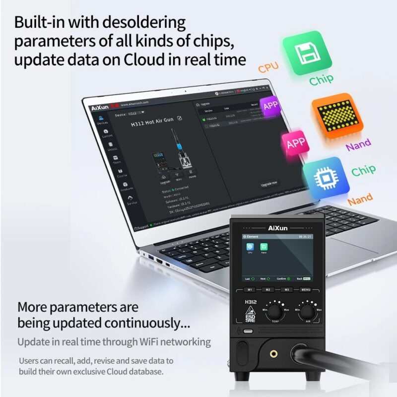 Aixun H312 Smart Hot Air Gun Soldering Station