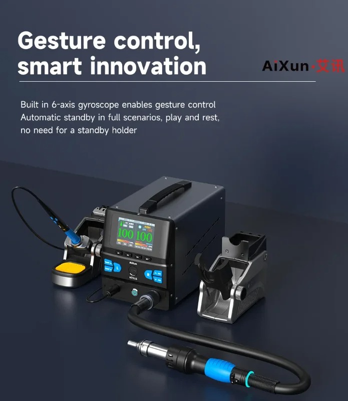 AIXUN HT316 2in1 Soldering Station Is 1400W Hot Air Rework Station
