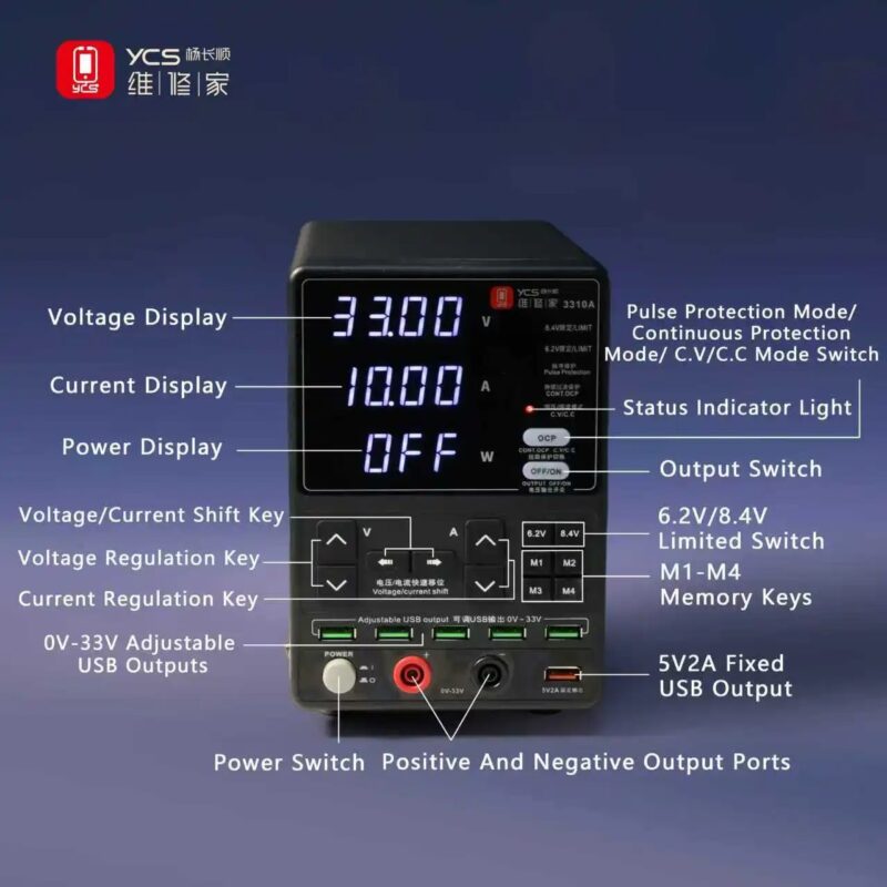 YCS 3310A 3V 10A 330W High Power Supply