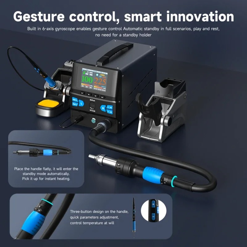 AIXUN HT316 2in1 Soldering Station Is 1400W Hot Air Rework Station