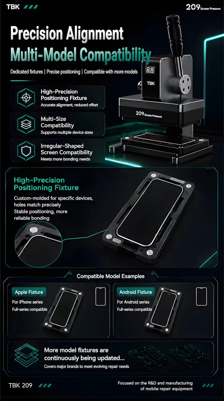 TBK-209 New professional pressure machine for phones